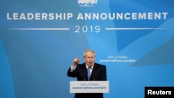 Ông Boris Johnson phát biểu hôm 23/7/2019.